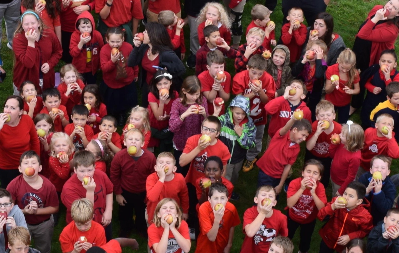 crowd of students